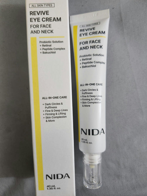 Crema para ojos NIDA Revive para rostro y cuello